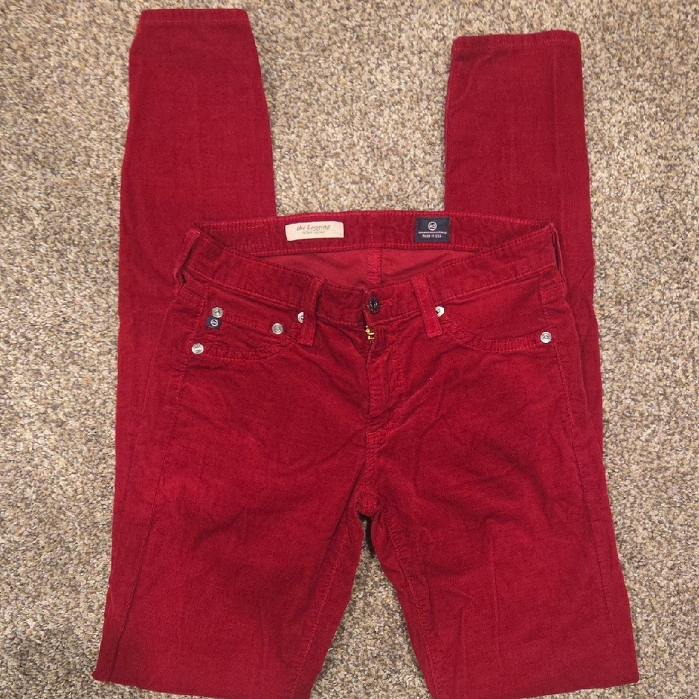 AG Adriano Goldschmied Women's Scarlet Skinny Corduroy Jeans 26